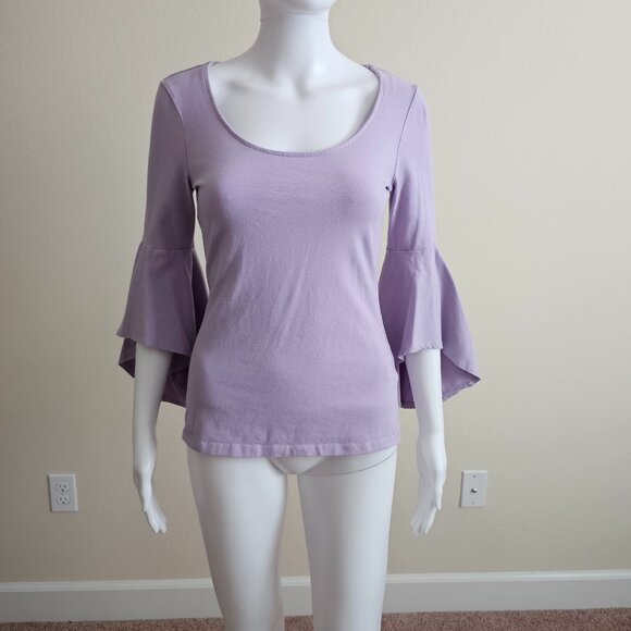 BOSTON PROPER SS DRAMA FLARE SLEEVE TOP- Size X-Small - Picture 2 of 4